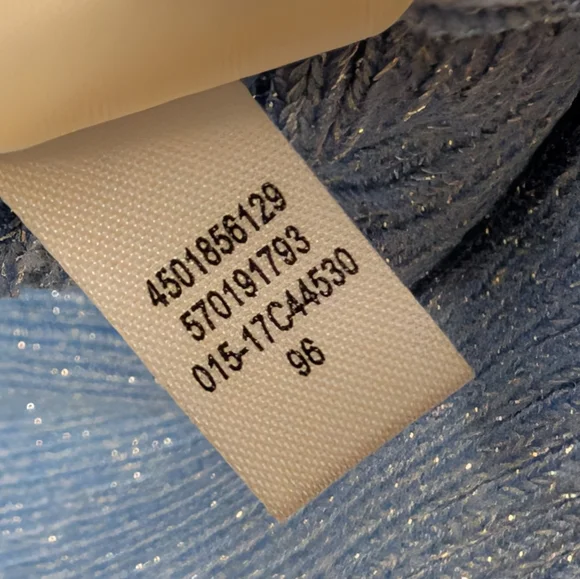 Chico's Blue Dolman Sleeve Knit Top Boatneck Batwing Lightweight ribbed 4/US 20 - Picture 6 of 8